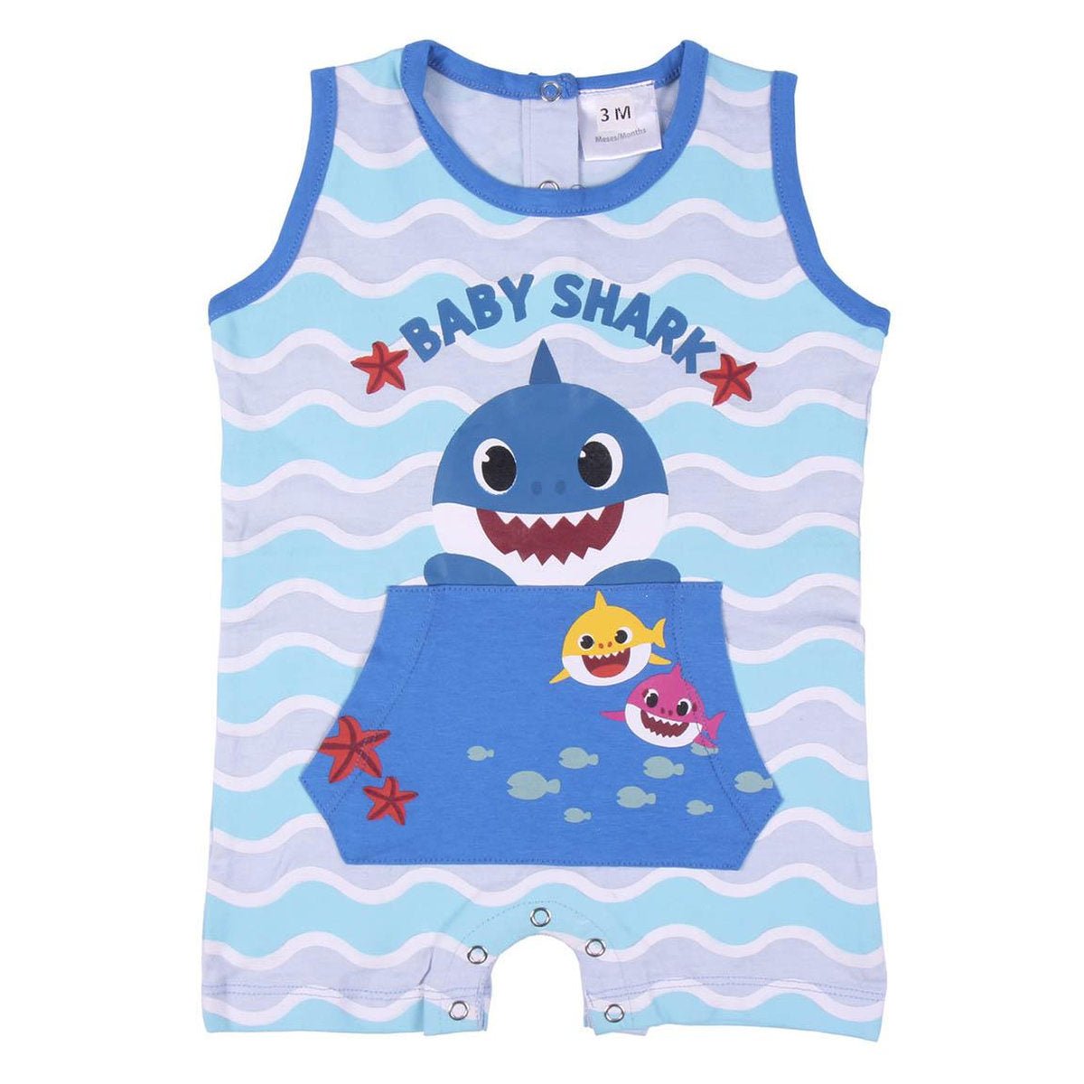 PELELE SINGLE JERSEY BABY SHARK - ILUSION SHOP