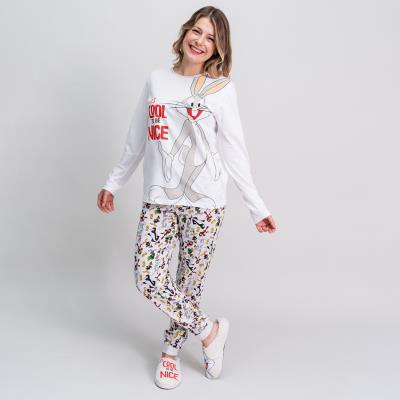 PIJAMA LARGO SINGLE JERSEY LOONEY TUNES - ILUSION SHOP
