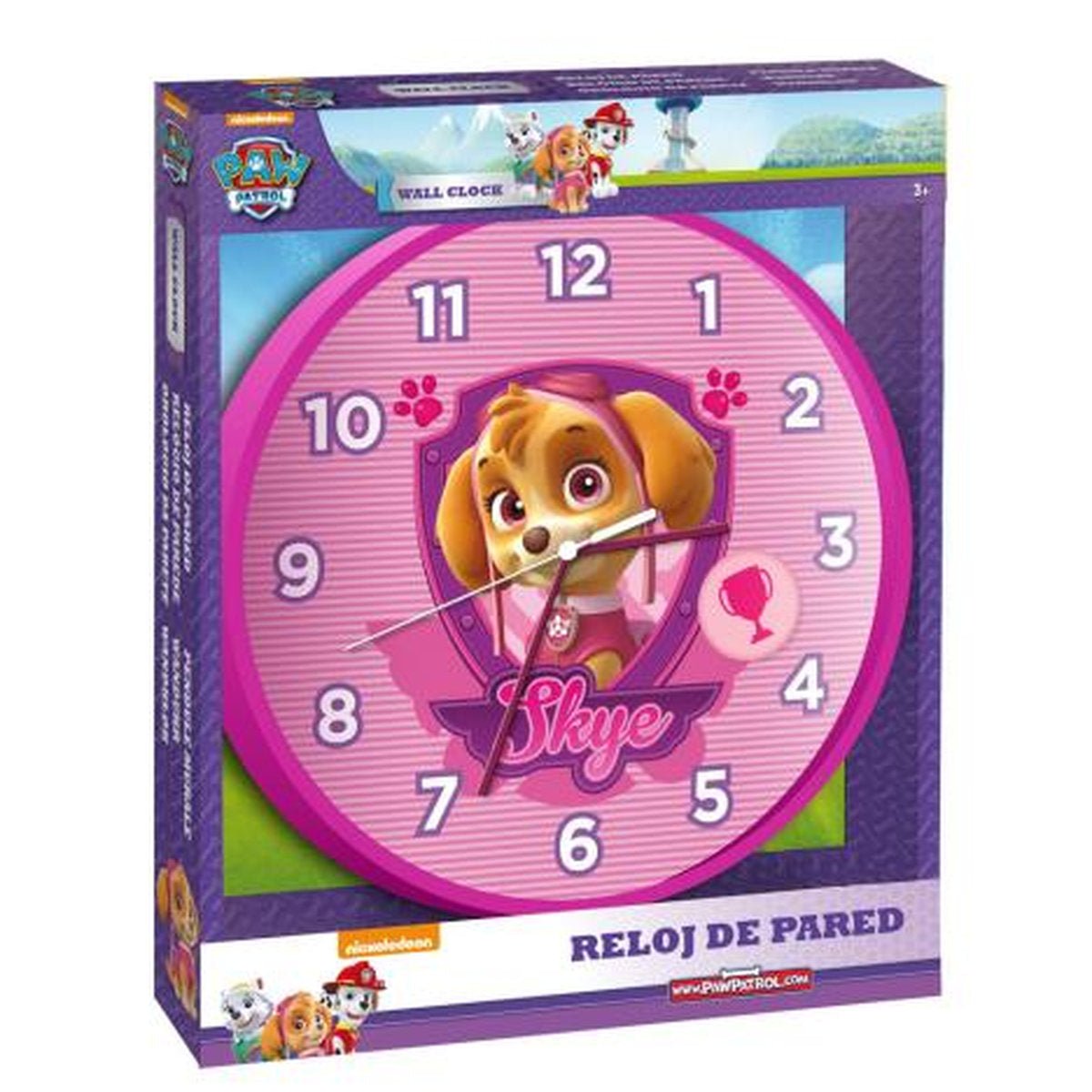 RELOJ DE PARED SKYE PAW PATROL - ILUSION SHOP