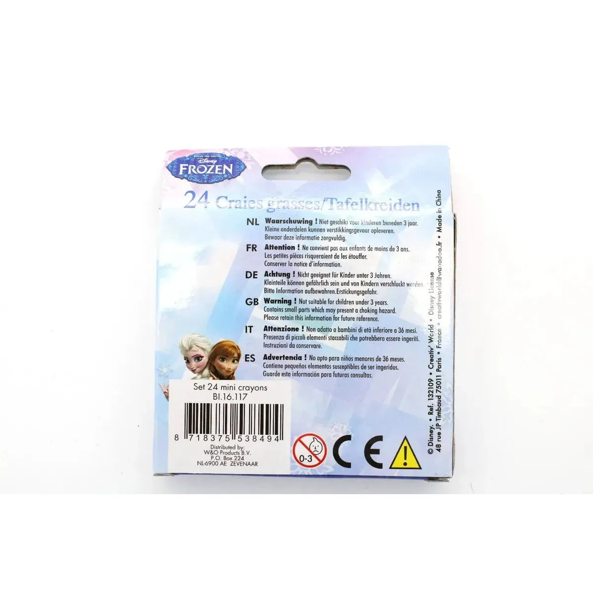 SET 24 CRAYON COLOREABLES DISNEY FROZEN - ILUSION SHOP