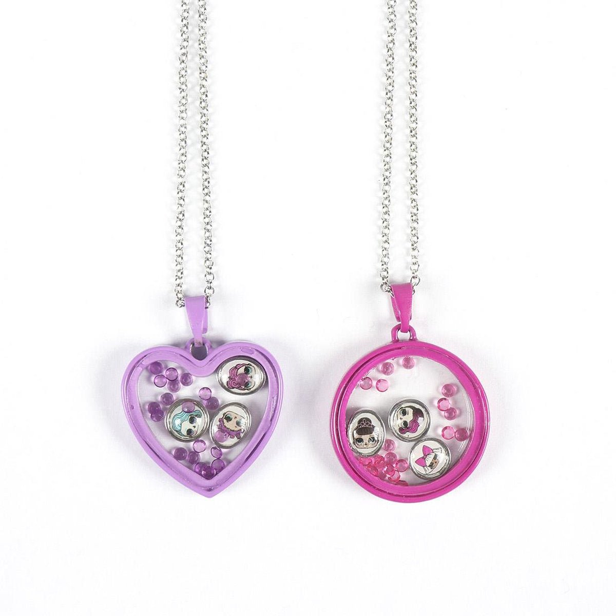 SET COLLAR CON COLGANTE CON CHARMS LOL SURPRISE - ILUSION SHOP