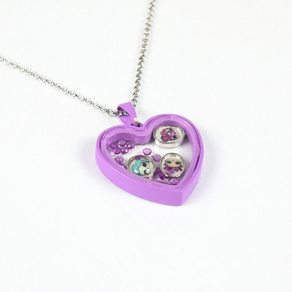 SET COLLAR CON COLGANTE CON CHARMS LOL SURPRISE - ILUSION SHOP