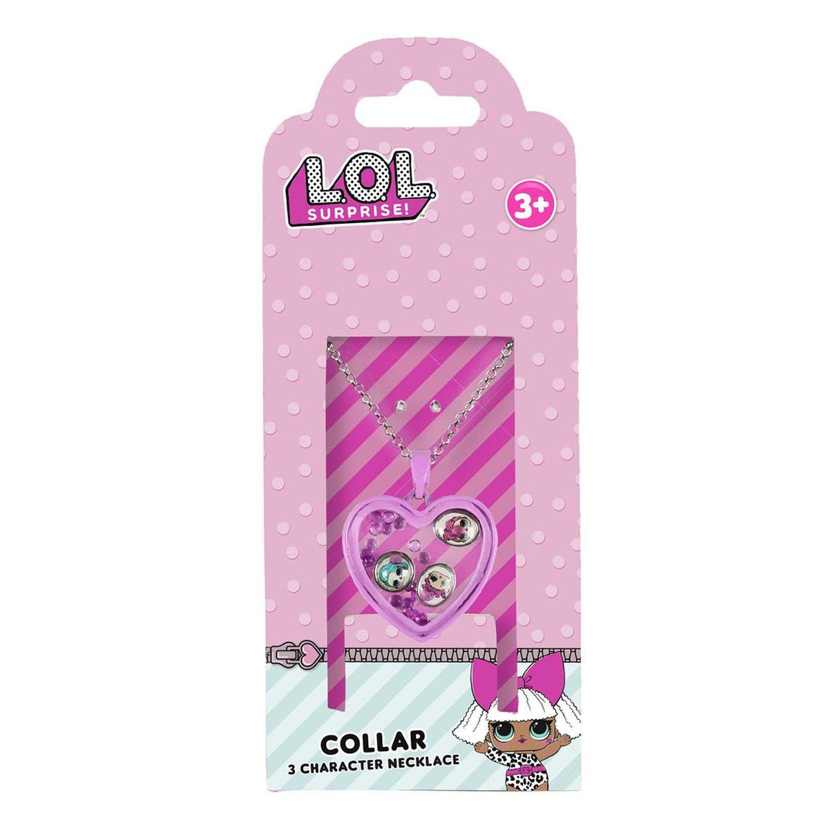 SET COLLAR CON COLGANTE CON CHARMS LOL SURPRISE - ILUSION SHOP