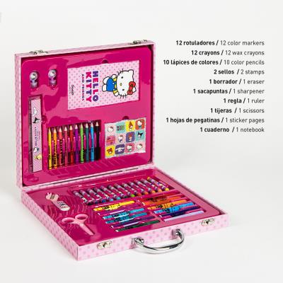 SET COLOREABLE MALETÍN HELLO KITTY - ILUSION SHOP