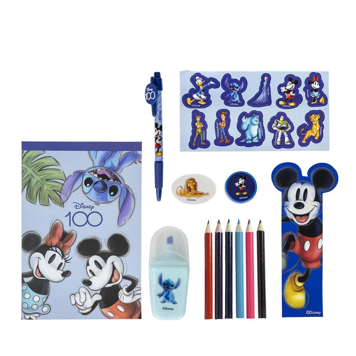 SET DE PAPELERIA DISNEY 100
