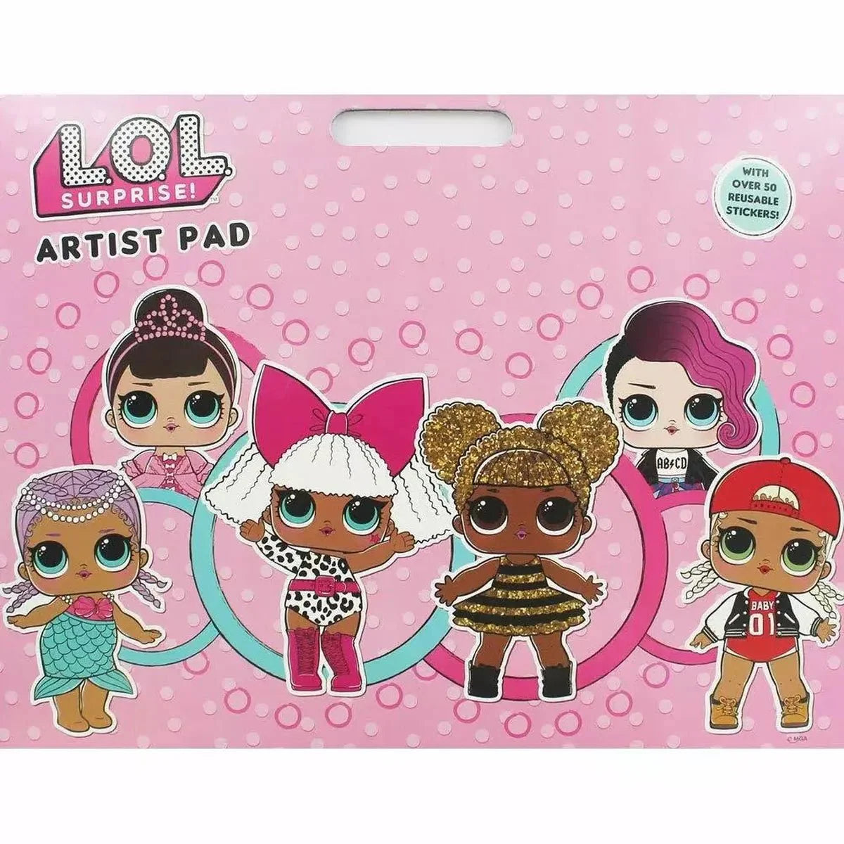 SET LIBRO ARTISTICO + 50 STICKERS PEGATINAS LOL SU - ILUSION SHOP