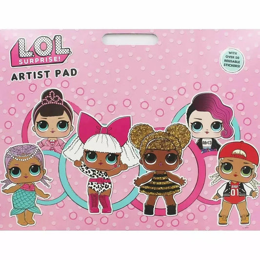 SET LIBRO ARTISTICO + 50 STICKERS PEGATINAS LOL SU - ILUSION SHOP