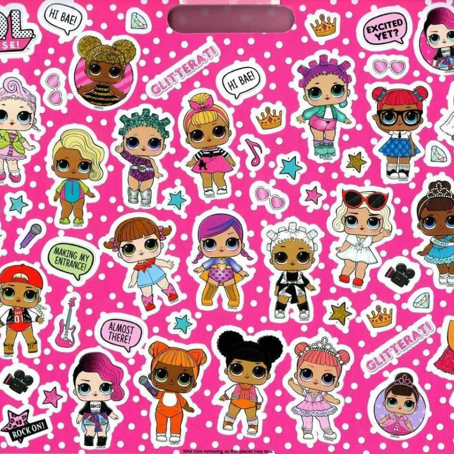 SET LIBRO ARTISTICO + 50 STICKERS PEGATINAS LOL SU - ILUSION SHOP