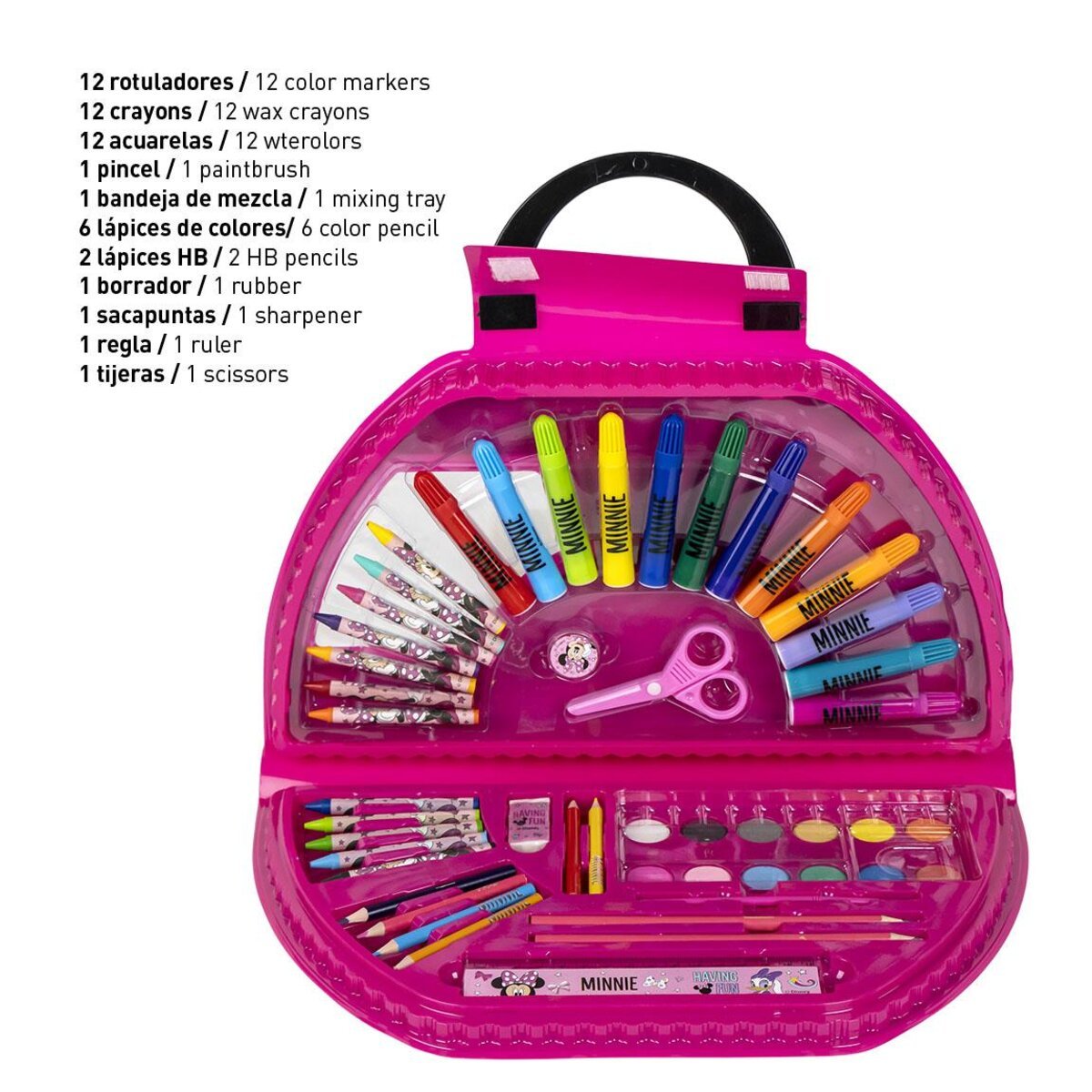 SET PAPELERIA COLOREABLE 50 PIEZAS MINNIE - ILUSION SHOP