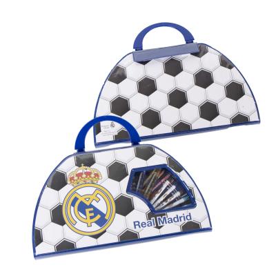 SET PAPELERÍA COLOREABLE 50 PIEZAS REAL MADRID - ILUSION SHOP