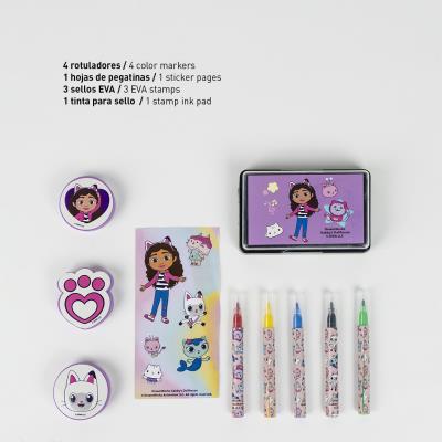 SET PAPELERÍA COLOREABLE MALETÍN GABBY´S DOLLHOUSE - ILUSION SHOP