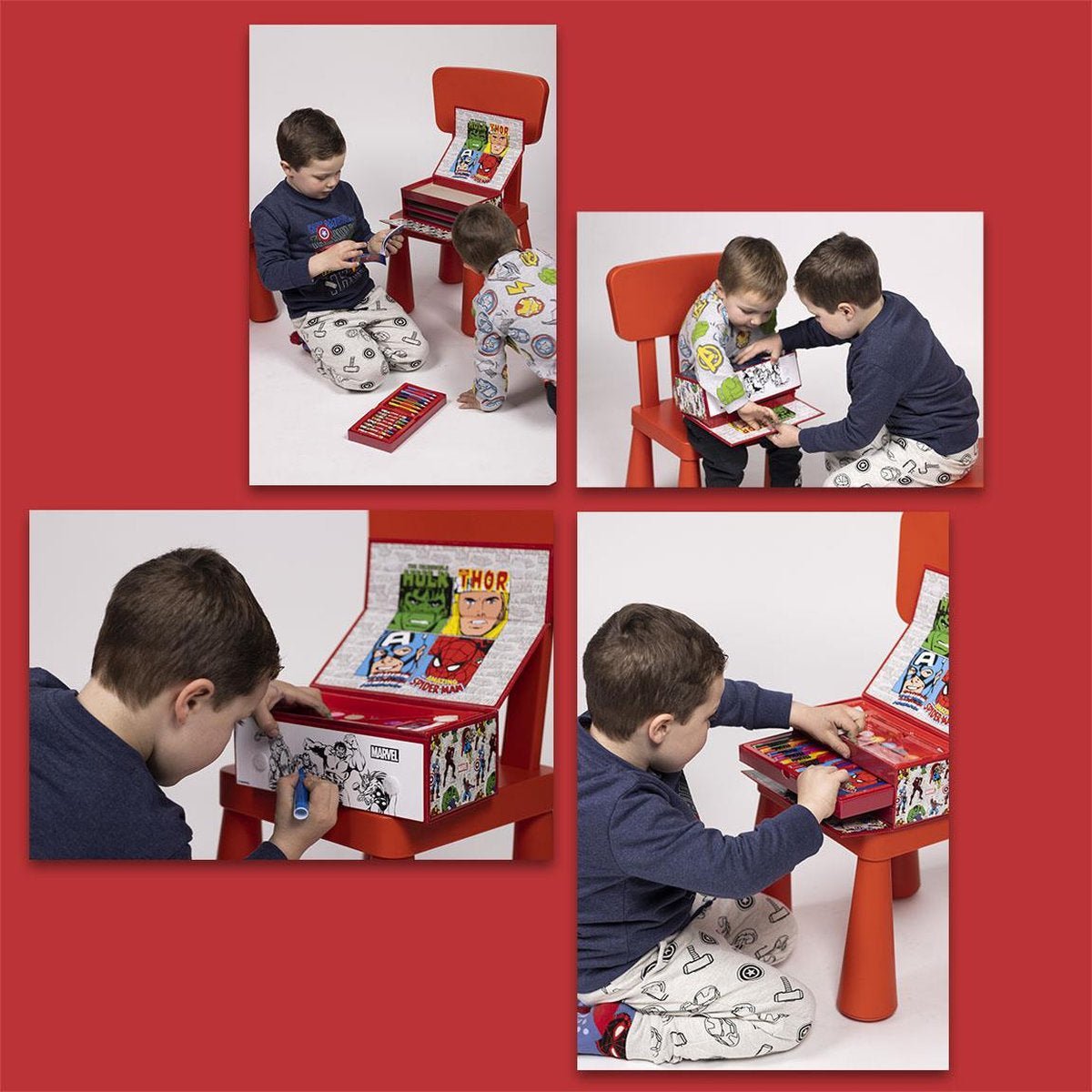 SET PAPELERIA COLOREABLE MALETIN MERVEL - ILUSION SHOP