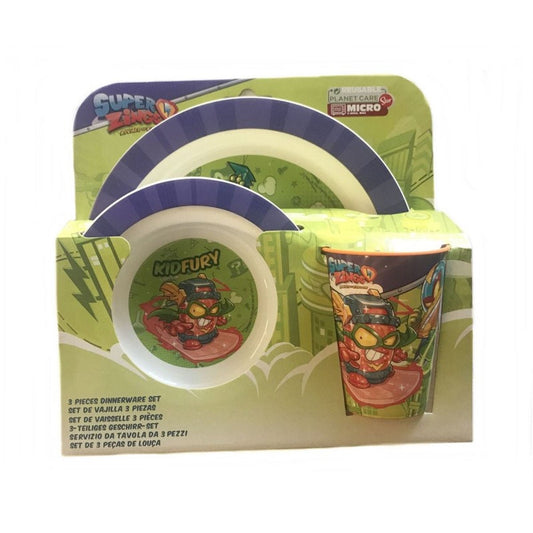 STOR SET MICRO 3 PCS PLATO - CUENCO - VASO SUPER ZINGS - ILUSION SHOP