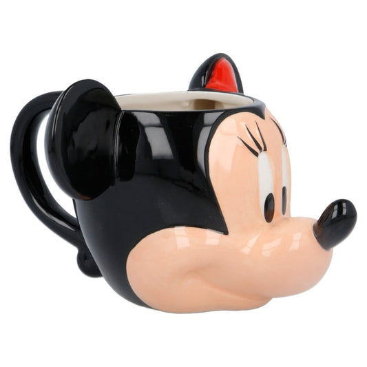TAZA CERAMICA 3D 360 ML CABEZA MINNIE