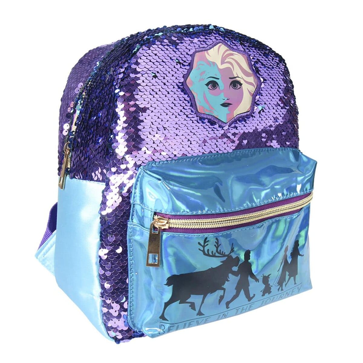 MOCHILA INFANTIL  LENTEJUELAS FROZEN II