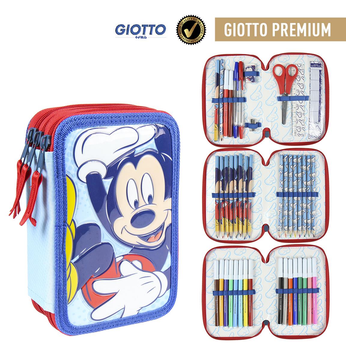 PLUMIER CON ACCESORIOS TRIPLE PREMIUM MICKEY