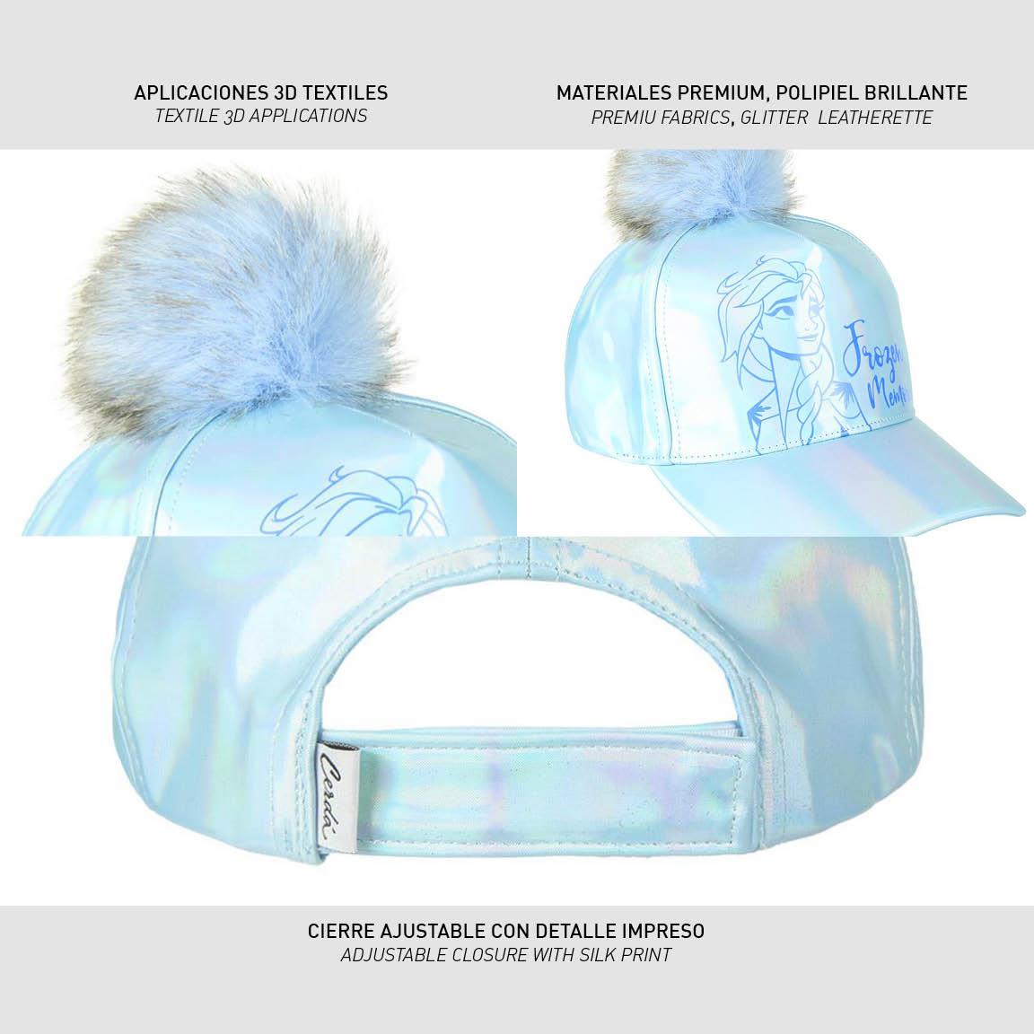 GORRA VISERA CURVA IRIDISCENTE FROZEN II