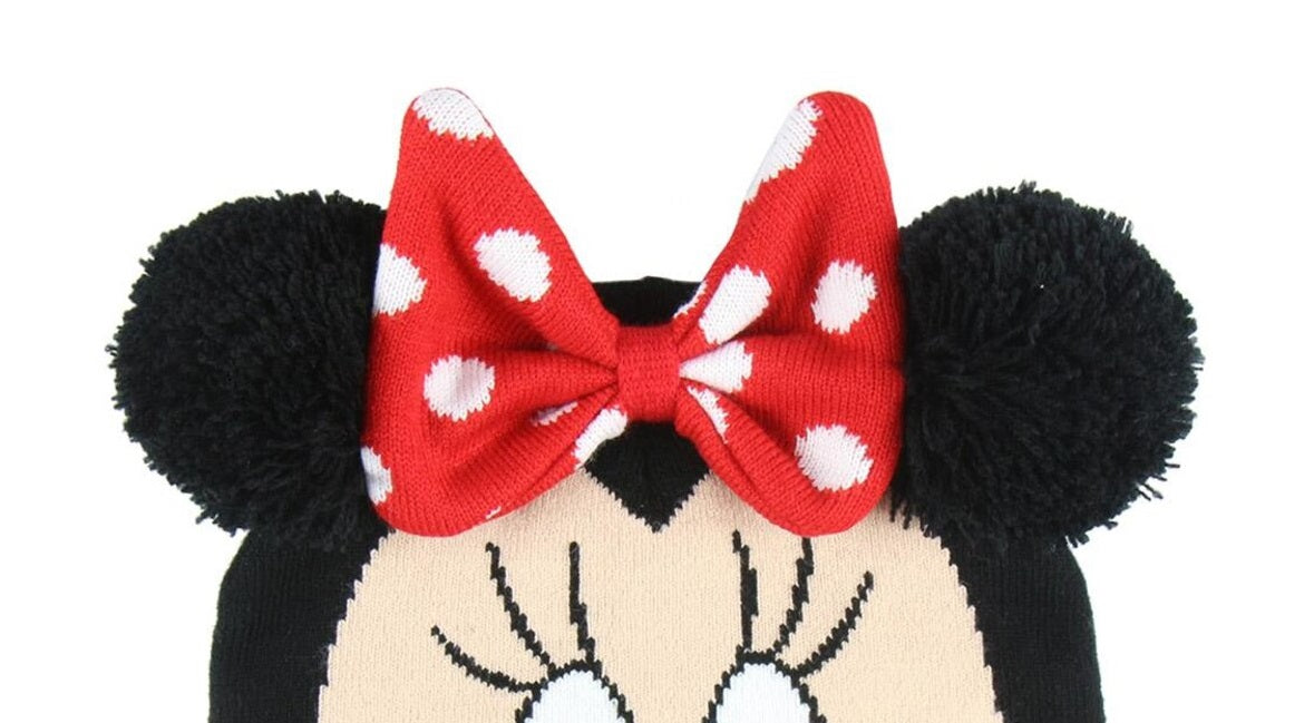 GORRO POMPOM CON APLICACION MINNIE DISNEY PREMIUM