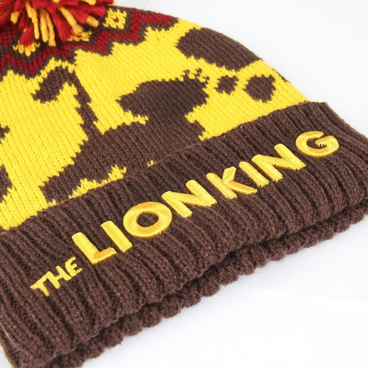 GORRO TRICOT POMPOM REY LEON