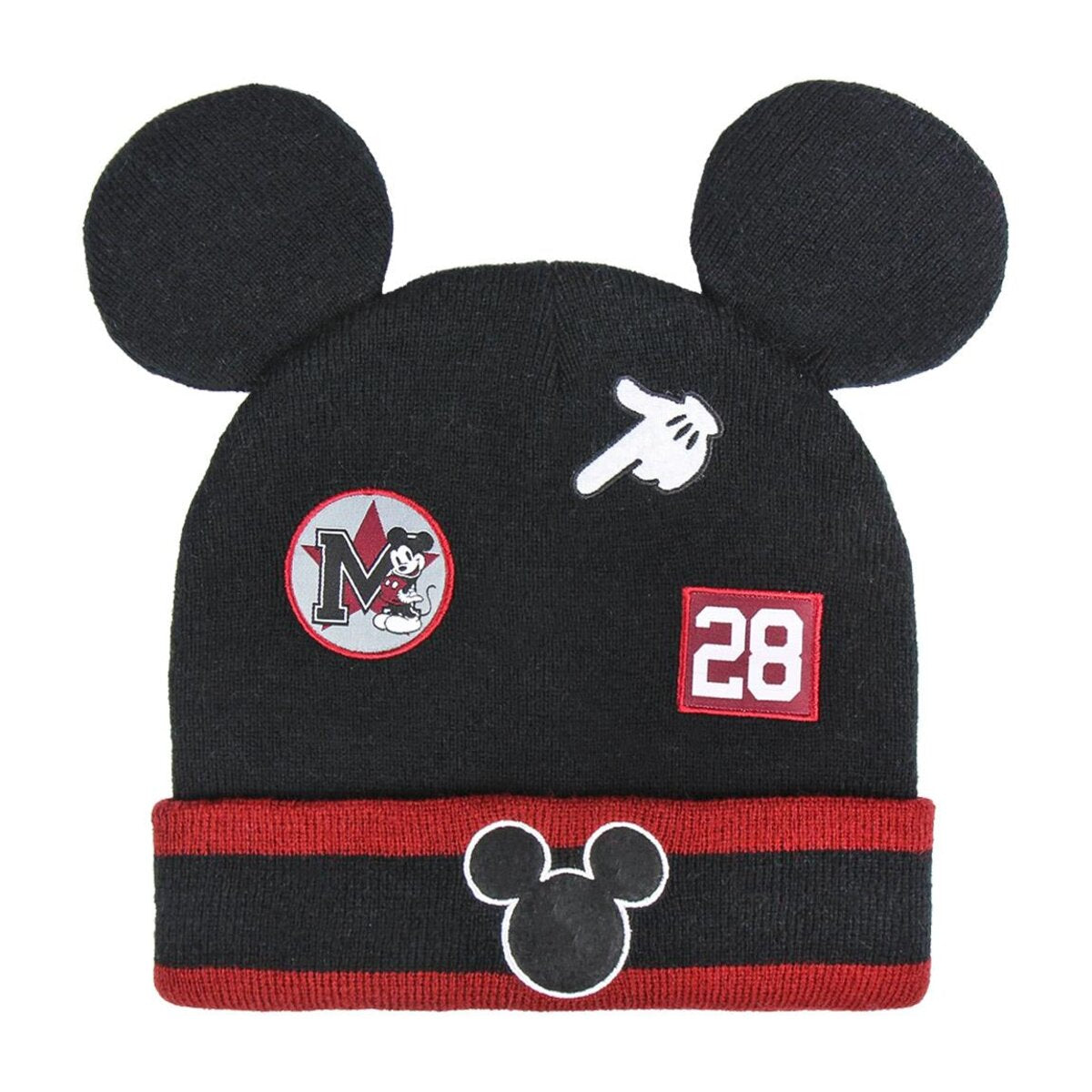 GORRO PUNTO POMPOM MICKEY