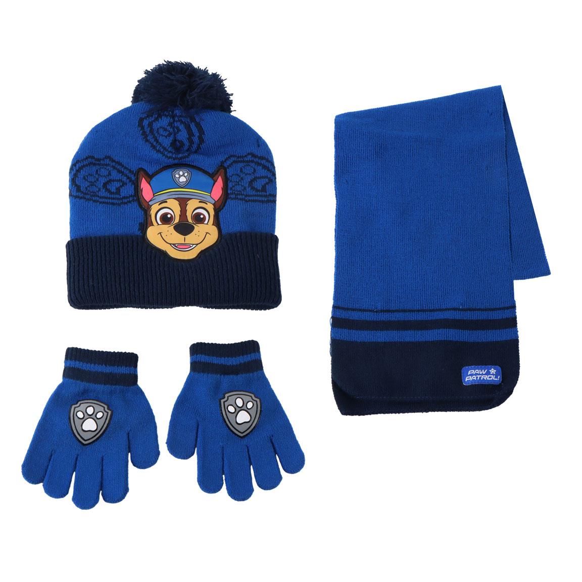 CONJUNTO 3 PIEZAS BUFANDA PAW PATROL