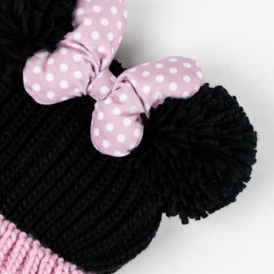 CONJUNTO 3 PIEZAS BUFANDA MINNIE