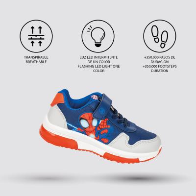 DEPORTIVA SUELA PVC CON LUCES SPIDEY