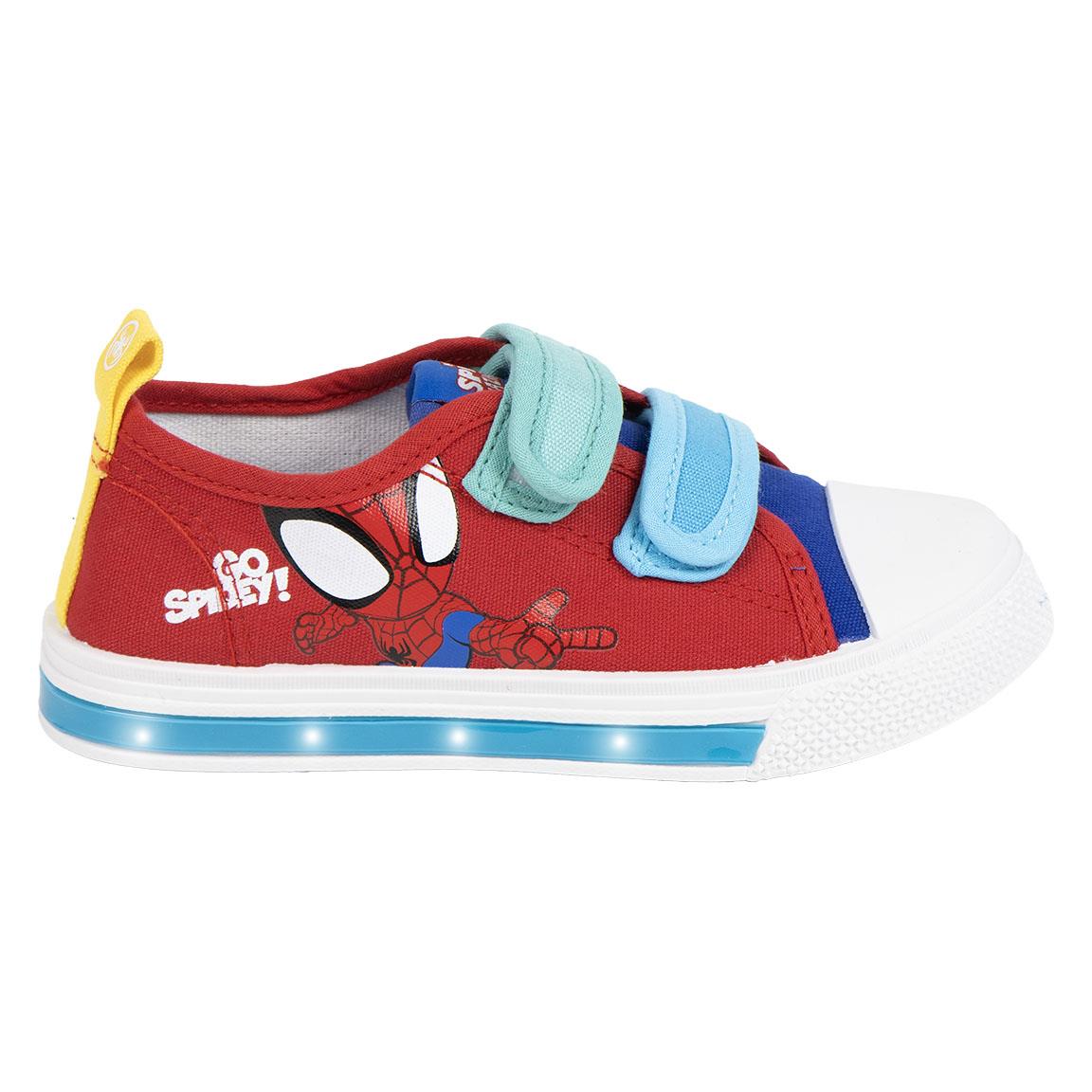 ZAPATILLA LONETA SUELA PVC CON LUCES SPIDEY
