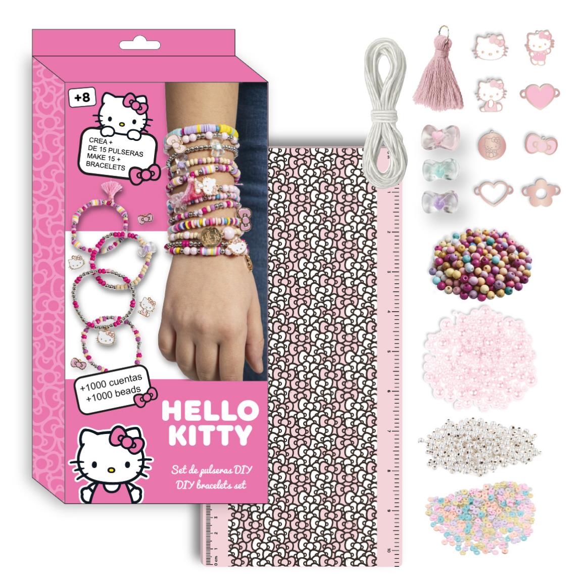 SET DE BELLEZA DIY PULSERA HELLO KITTY