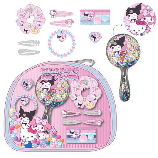 SET DE BELLEZA NECESER ACCESORIOS HELLO KITTY