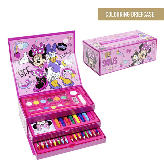 SET PAPELERIA COLOREABLE MALETIN MINNIE