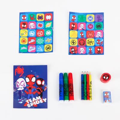 SET PAPELERÍA COLOREABLE TROLLEY SPIDEY