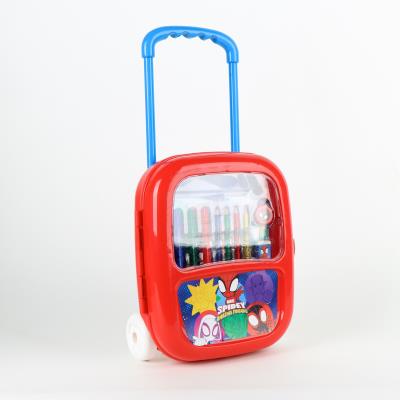 SET PAPELERÍA COLOREABLE TROLLEY SPIDEY