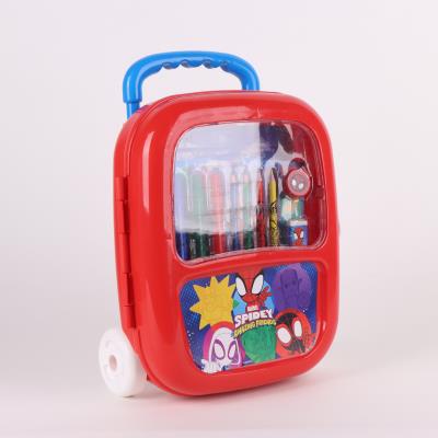 SET PAPELERÍA COLOREABLE TROLLEY SPIDEY