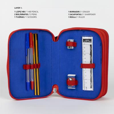 PLUMIER CON ACCESORIOS GIOTTO SPIDERMAN