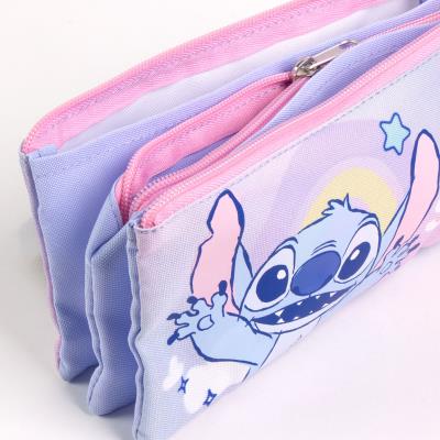 ESTUCHE PORTATODO 3 COMPARTIMENTOS STITCH