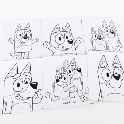 SET COLOREABLE NÚMEROS BLUEY