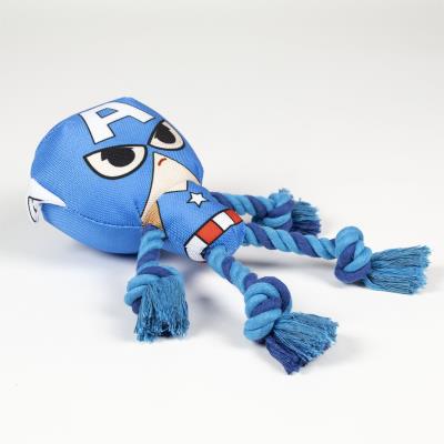 JUGUETE PARA PERRO CUERDA AVENGERS CAPITAN AMERICA