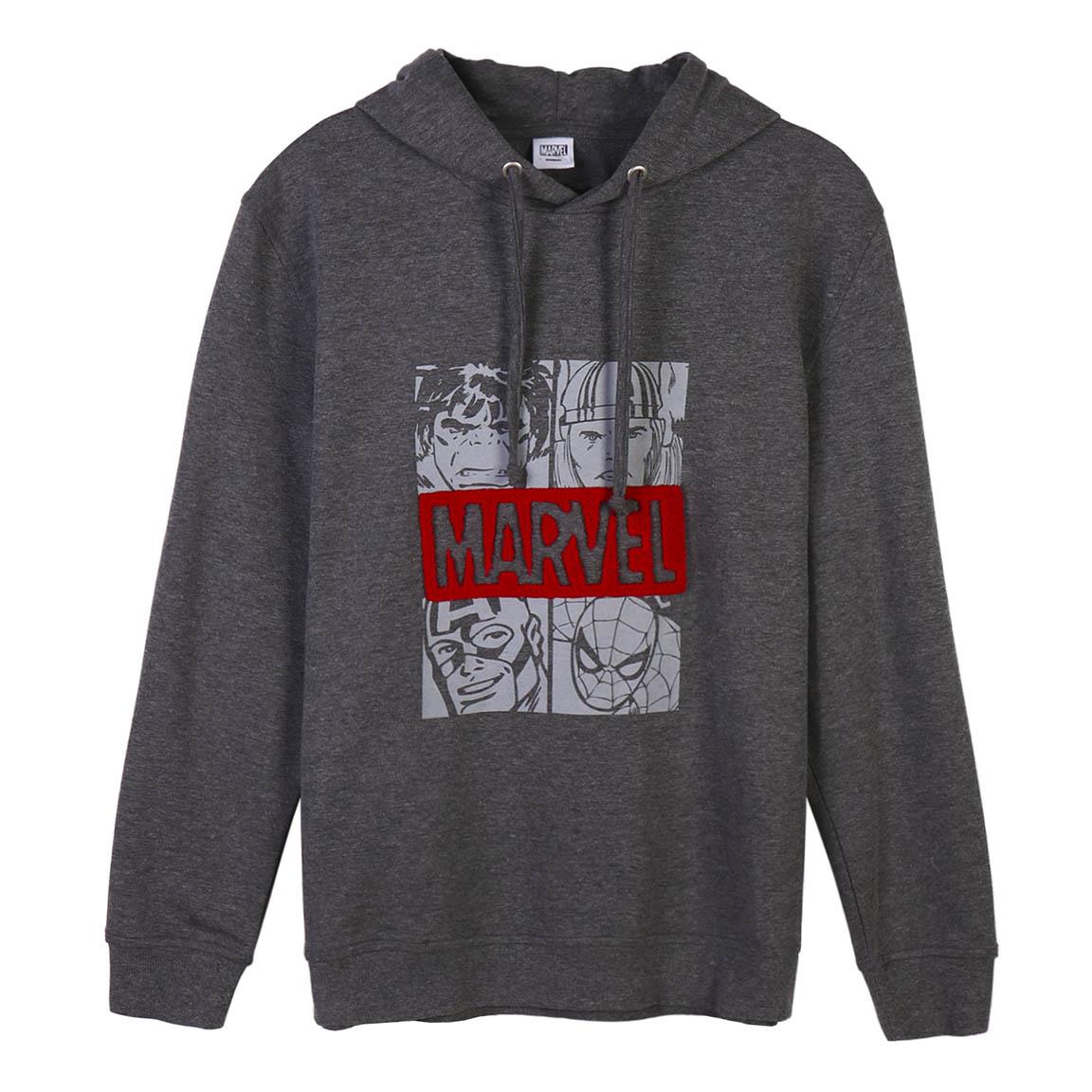 SUDADERA CON CAPUCHA COTTON BRUSHED MARVEL