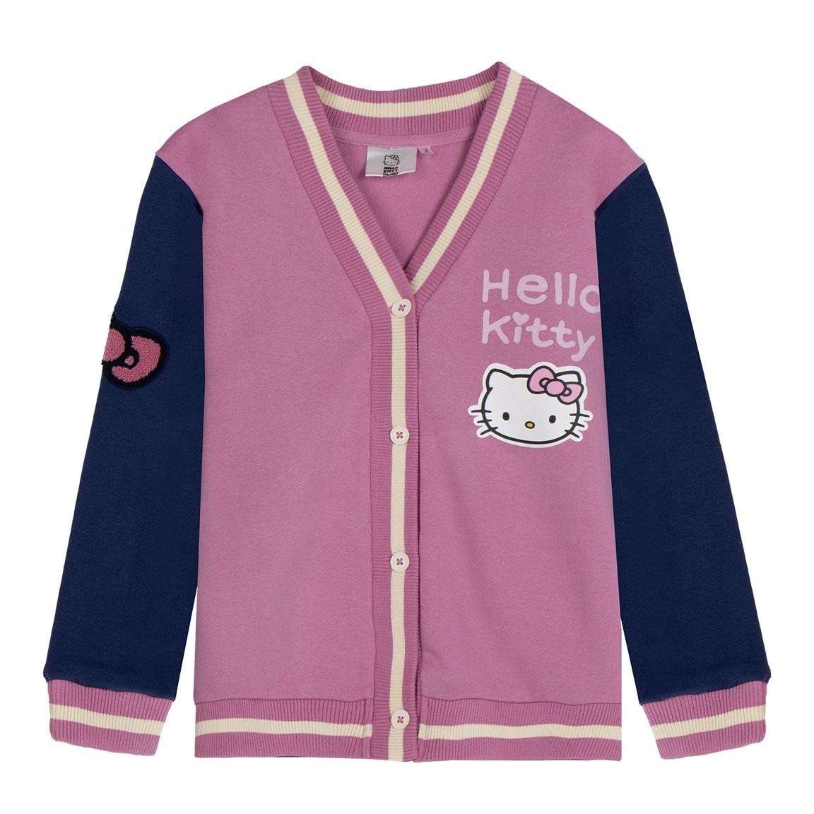CHAQUETA COTTON BRUSHED BASEBALL HELLO KITTY