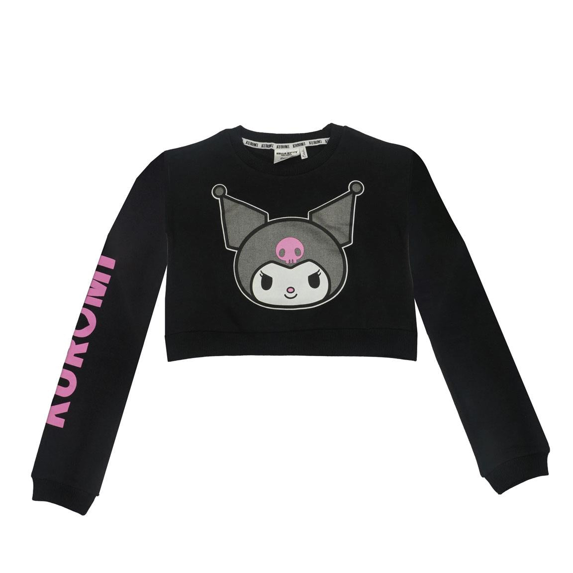 SUDADERA COTTON BRUSHED HELLO KITTY KUROMI