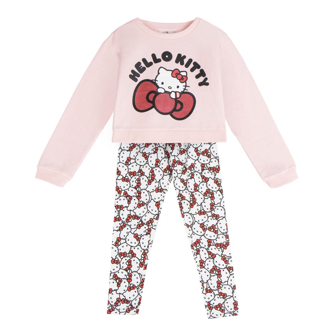 CONJUNTO 2 PIEZAS COTTON BRUSHED LEGGIN HELLO KITTY