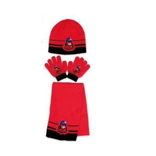 CONJUNTO 3 PIEZAS LADYBUG  ( GORRO , GUANTES Y BUFANDA)