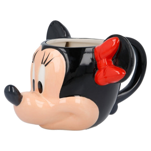 TAZA CERAMICA 3D 360 ML CABEZA MINNIE