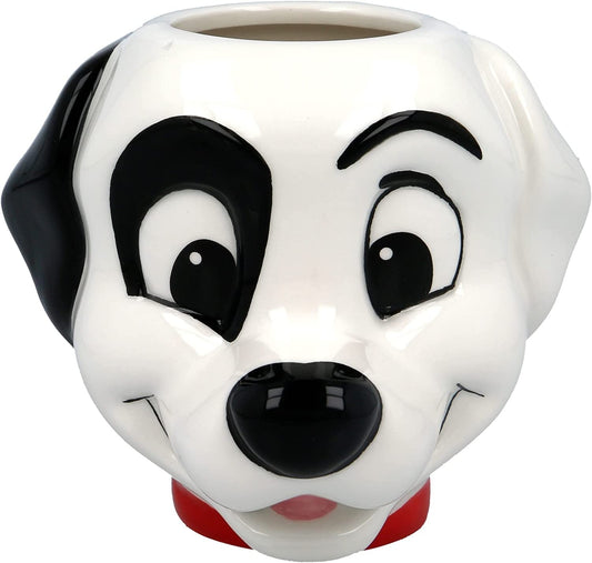 TAZA CERAMICA 3D 340ML CABEZA 101 DALMATAS