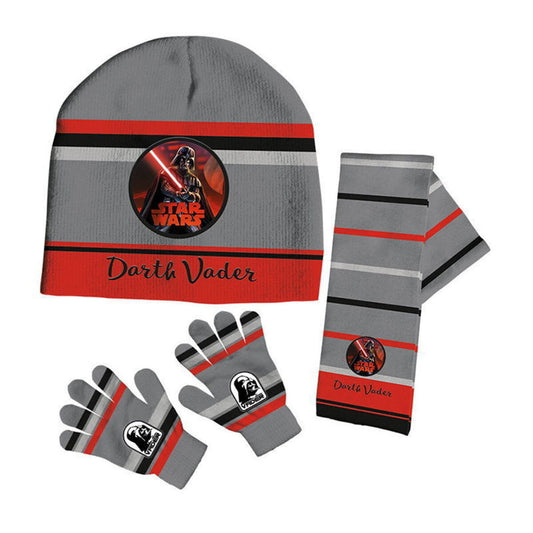 SET INVIERNO 3 PIEZAS STAR WARS (GORRO+BUFANDA+GUANTES)