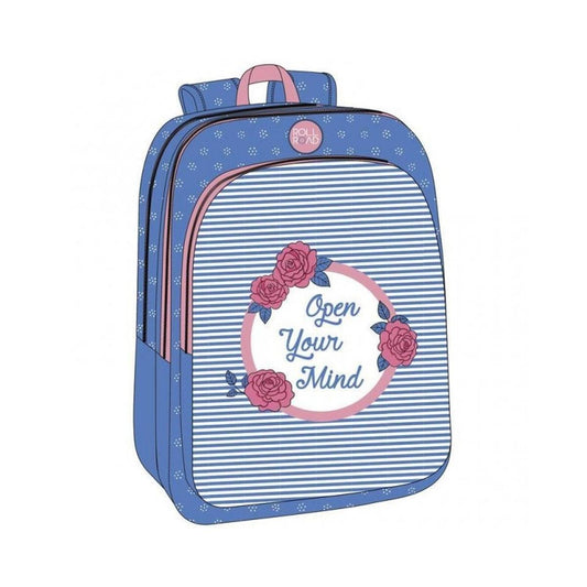 A - MOCHILA ADAPTABLE 42CM 2 COMPARTIMENTOS ROSE - ILUSION SHOP