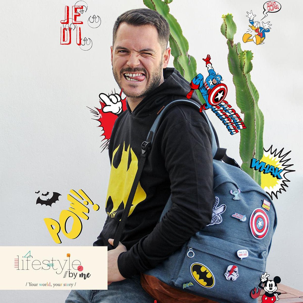 A - MOCHILA CASUAL DENIM - ILUSION SHOP