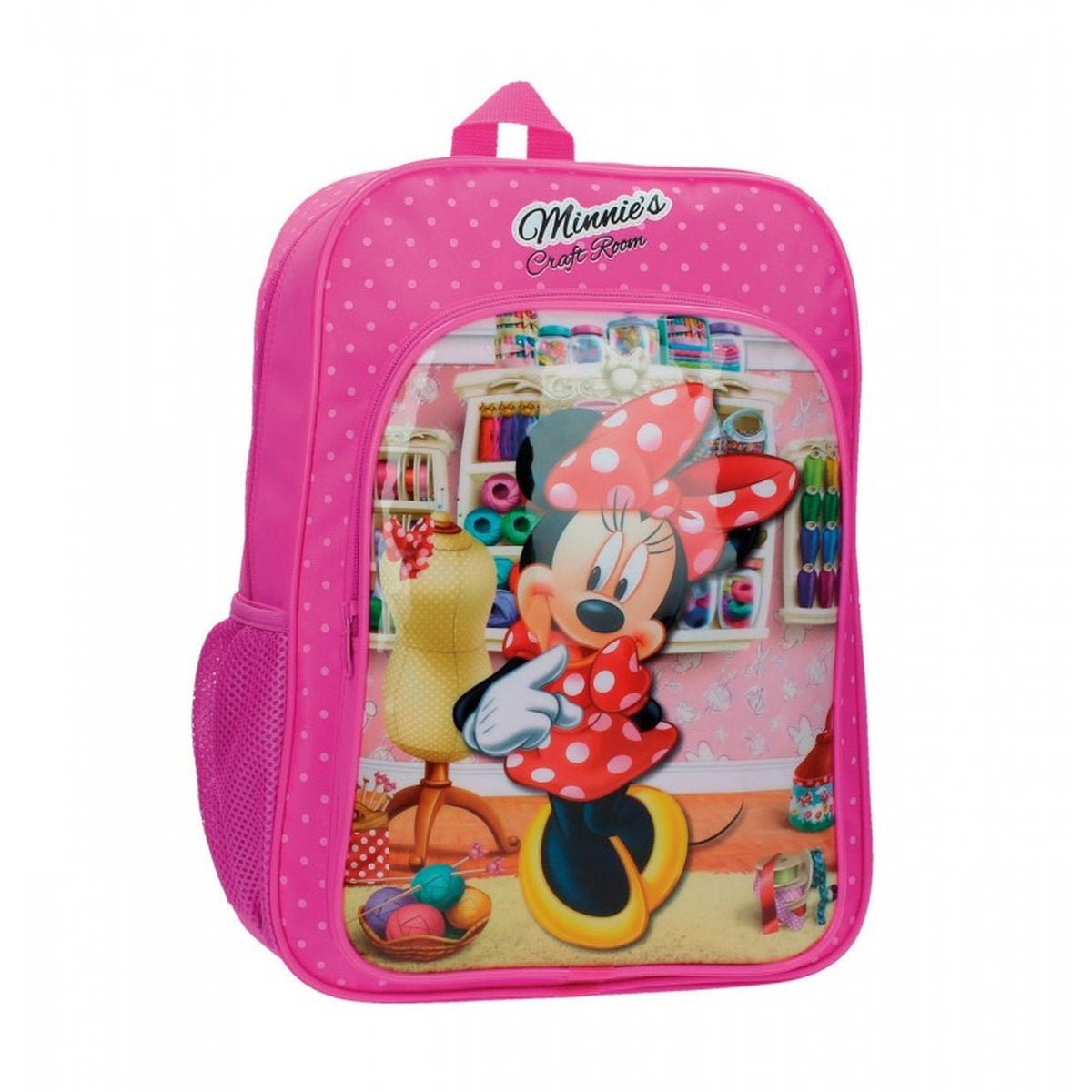 A - MOCHILA ESCOLAR ADAPT. MINNIE CRAFT DISNEY - ILUSION SHOP