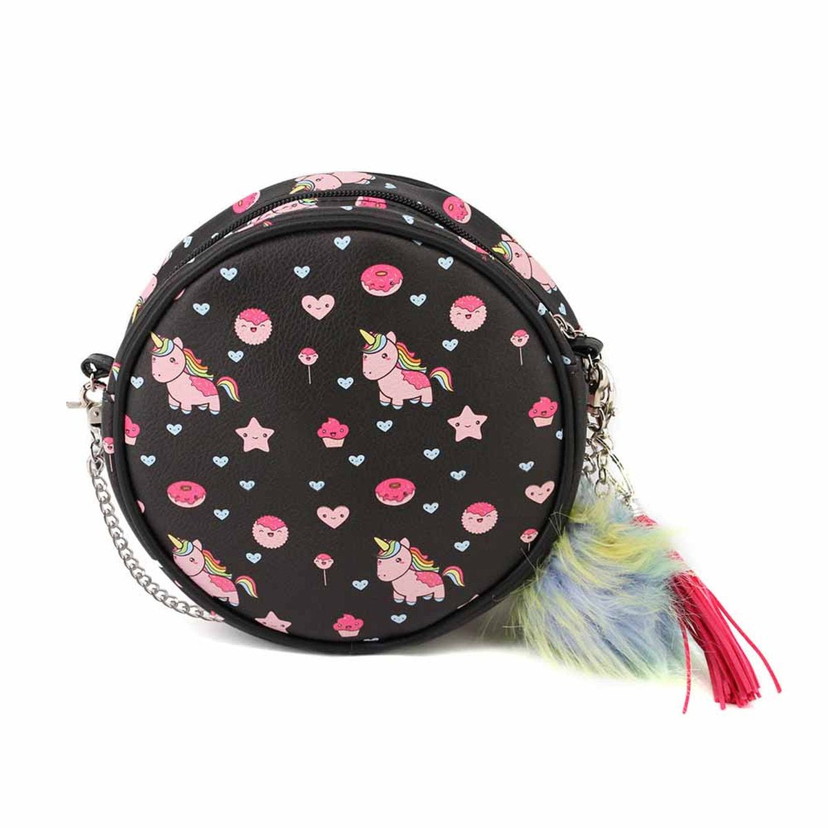 A - OHMYPOP NEGRO BOLSO REDONDO POPNICORN - ILUSION SHOP